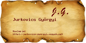 Jurkovics Györgyi névjegykártya